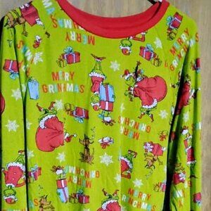 Grinch Pajama Set Top & Bottom, Top 46-48 Pant 40-42